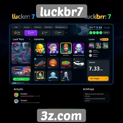 Análise da interface do usuário do luckbr7